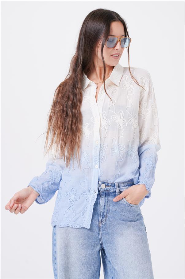 Camisa Zask Degrade Bordada